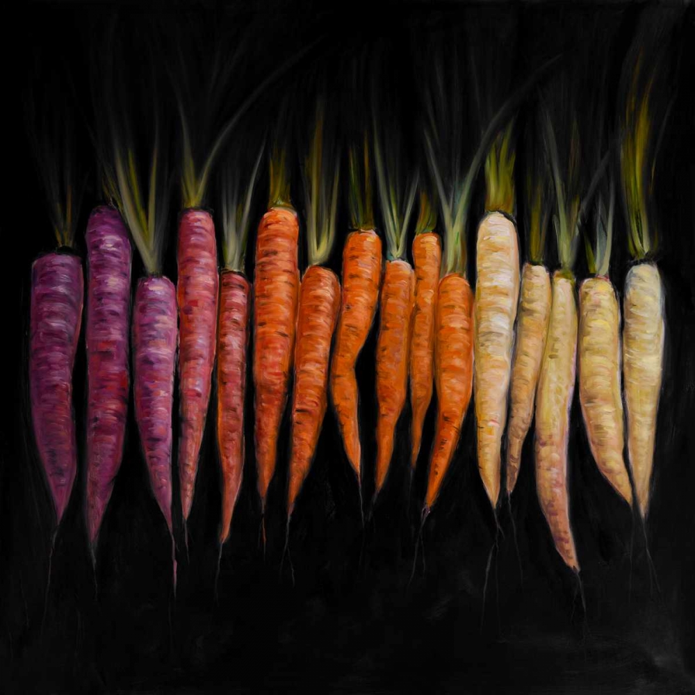 Different Coloured Carrots Vegetable art print by Atelier B Art Studio for $57.95 CAD