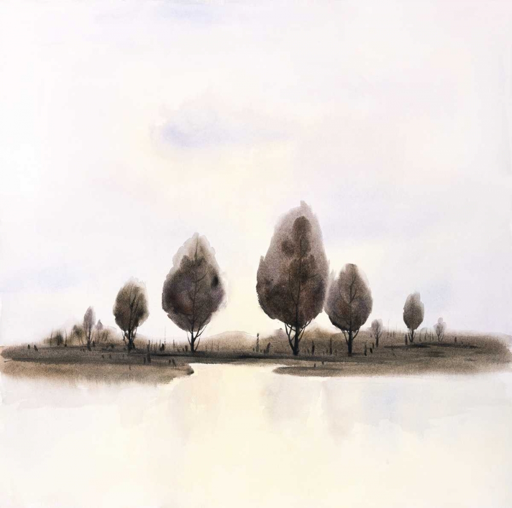 Abstract Landscape of Trees art print by Atelier B Art Studio for $57.95 CAD
