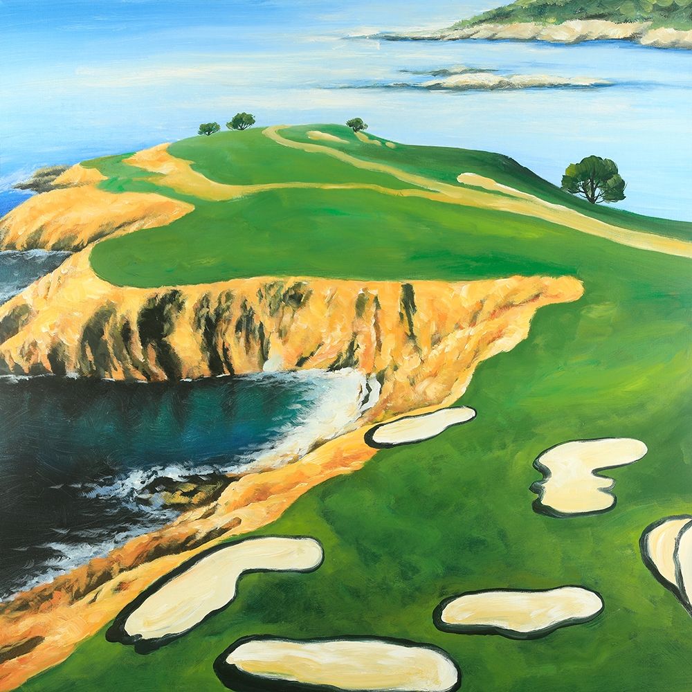 Golf Island Overhead View art print by Atelier B Art Studio for $57.95 CAD
