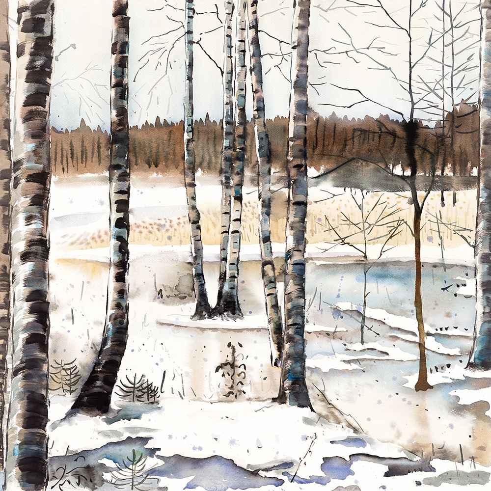 WINTER SWAMP art print by Atelier B Art Studio for $57.95 CAD