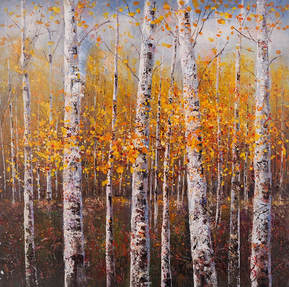 BIRCHES BY SUNNY DAY art print by Atelier B Art Studio for $57.95 CAD