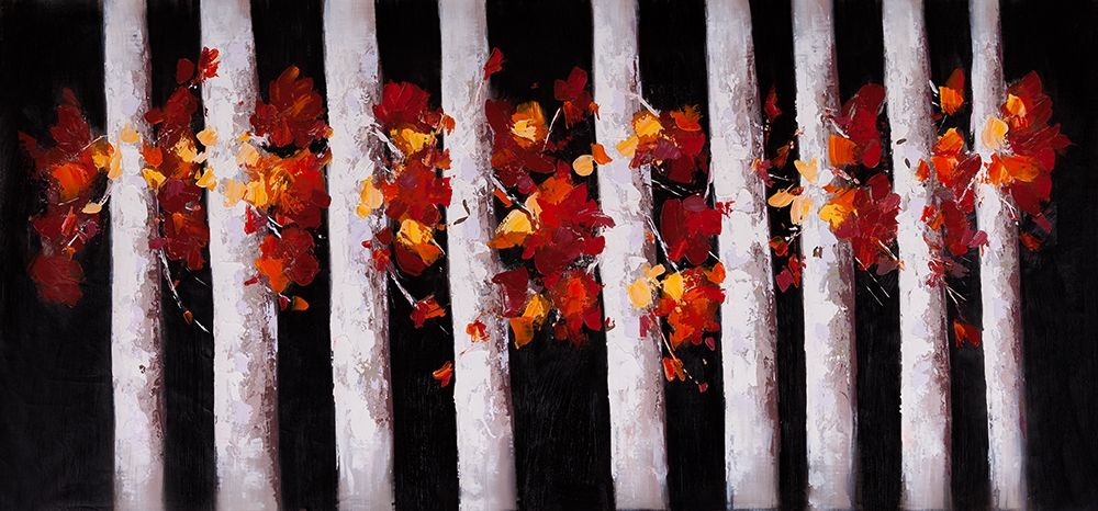 TREES AND FALL LEAVES art print by Atelier B Art Studio for $57.95 CAD