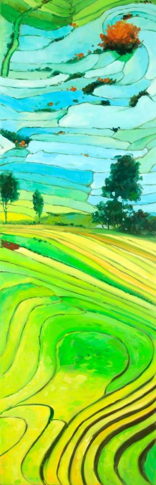 Rice fields to Vietnam art print by Atelier B Art Studio for $57.95 CAD
