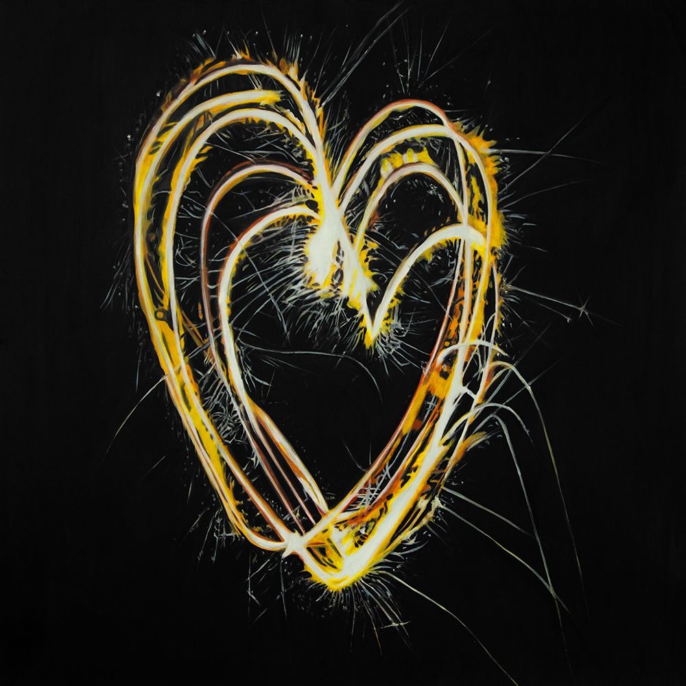 FIREWORKS HEART art print by Atelier B Art Studio for $57.95 CAD