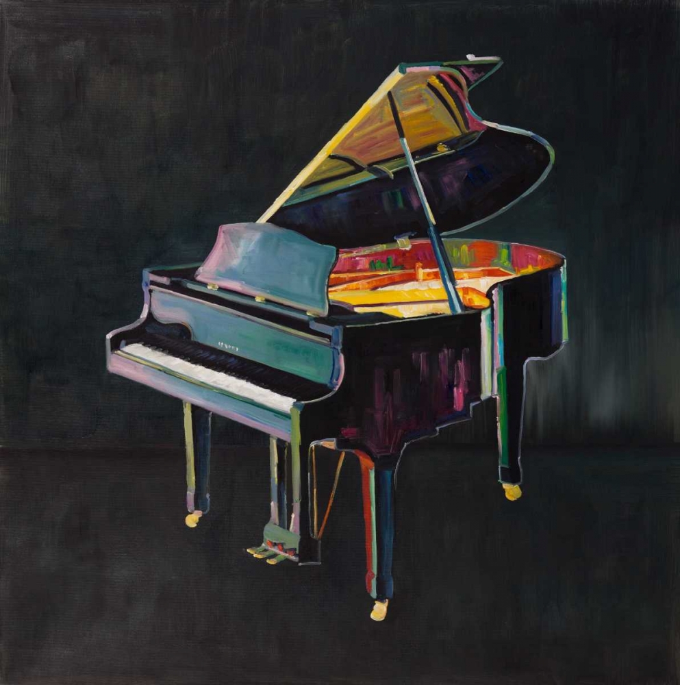 Colorful Realistic Piano art print by Atelier B Art Studio for $57.95 CAD
