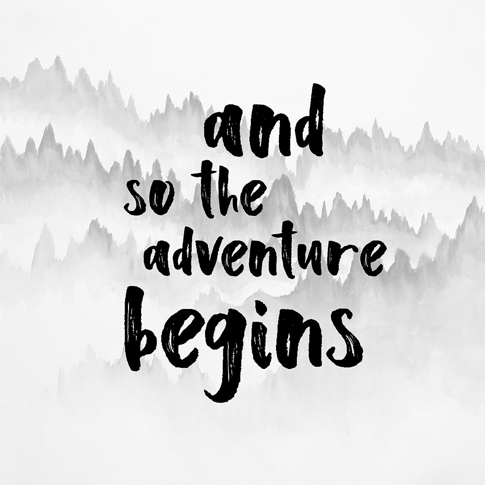 AND SO THE ADVENTURE BEGINS art print by Atelier B Art Studio for $57.95 CAD