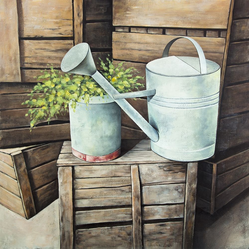 Vintage watering can art print by Atelier B Art Studio for $57.95 CAD