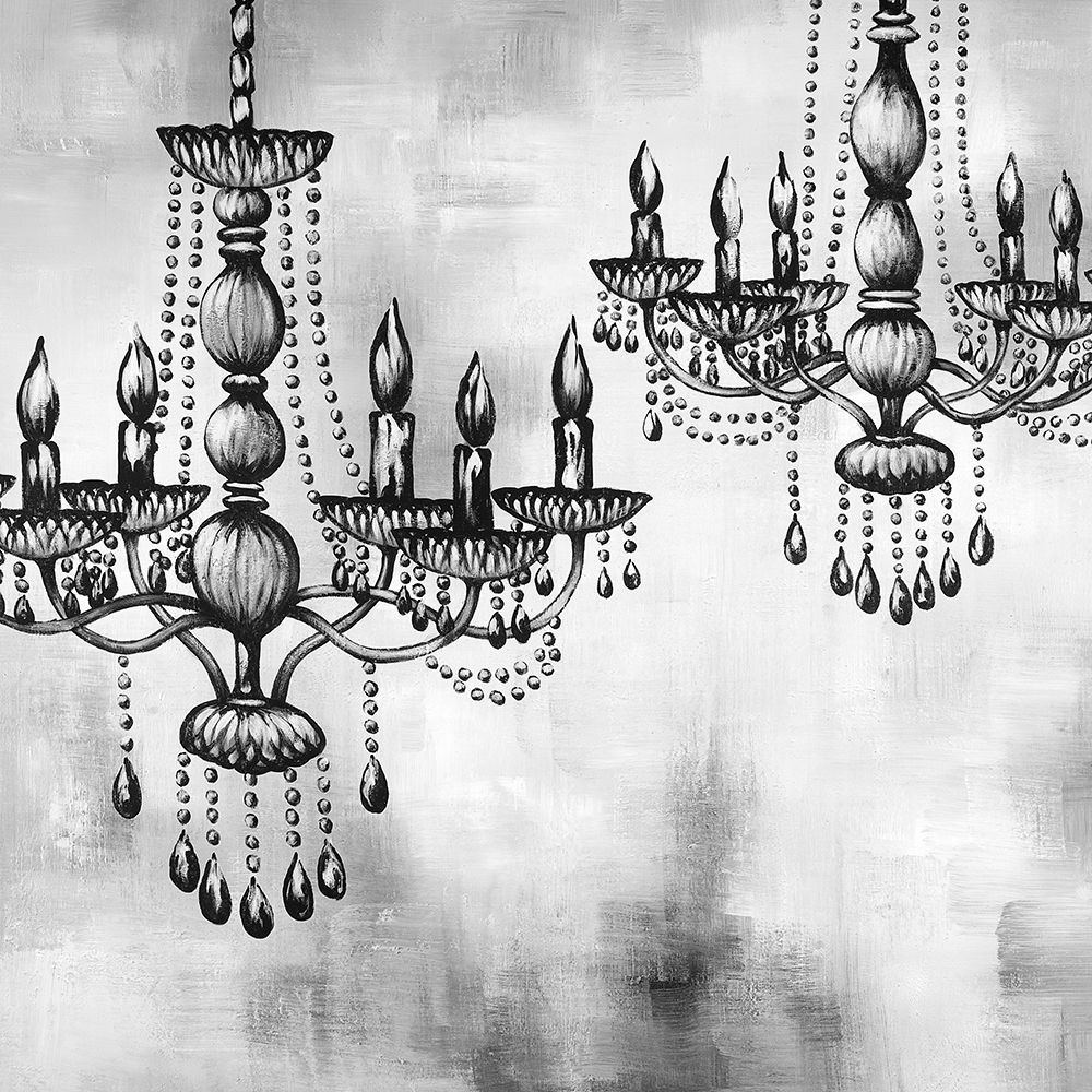 TWO CRYSTAL CHANDELIERS art print by Atelier B Art Studio for $57.95 CAD