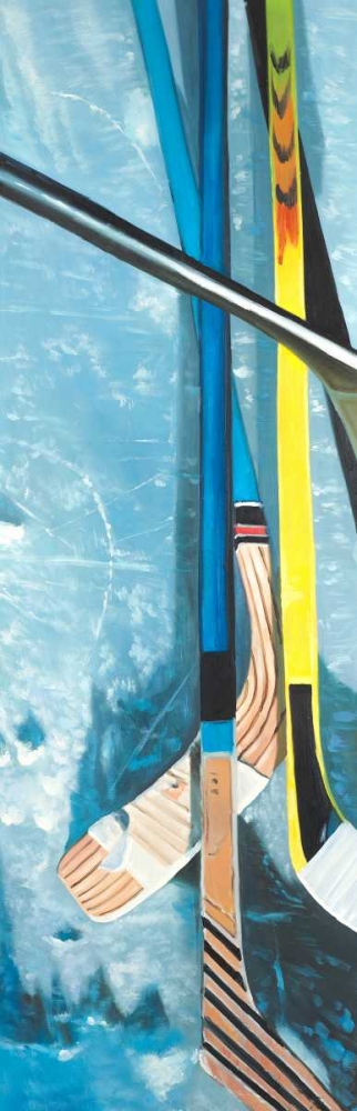 Hockey Sticks on Ice art print by Atelier B Art Studio for $57.95 CAD