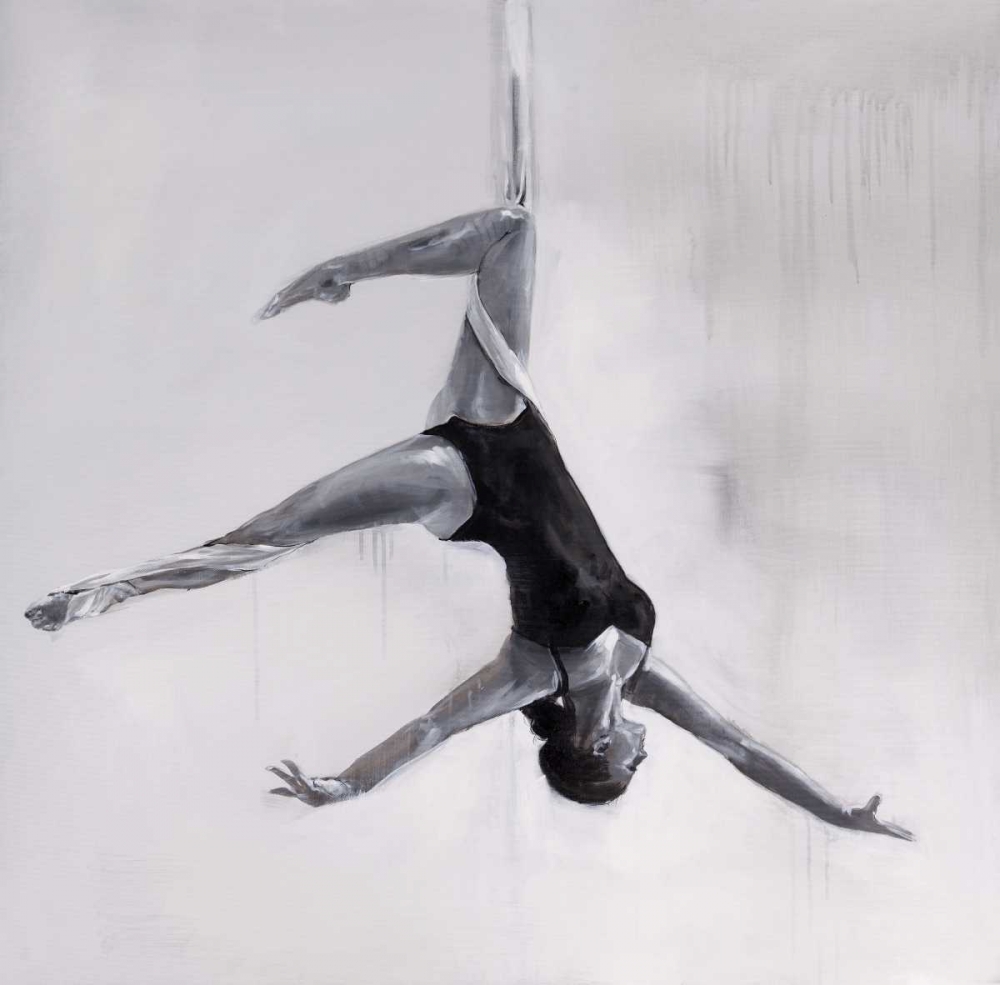 Woman Dancer on Aerial Silks art print by Atelier B Art Studio for $57.95 CAD