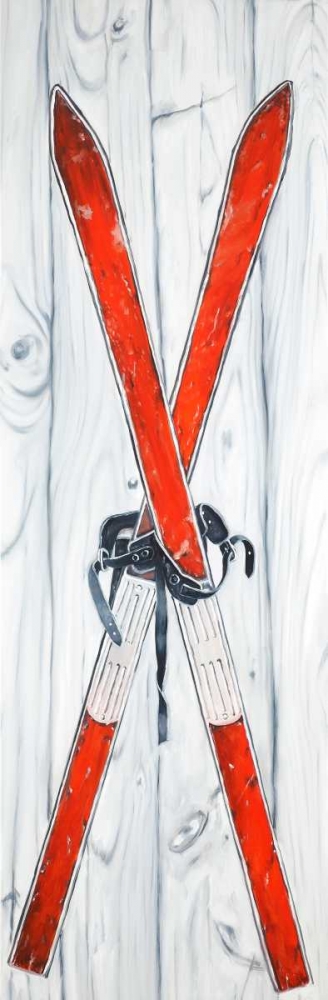 Vintage Red Ski art print by Atelier B Art Studio for $57.95 CAD