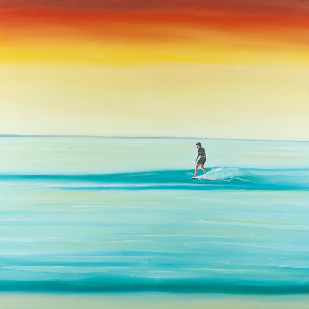 A Surfer by Dawn art print by Atelier B Art Studio for $57.95 CAD