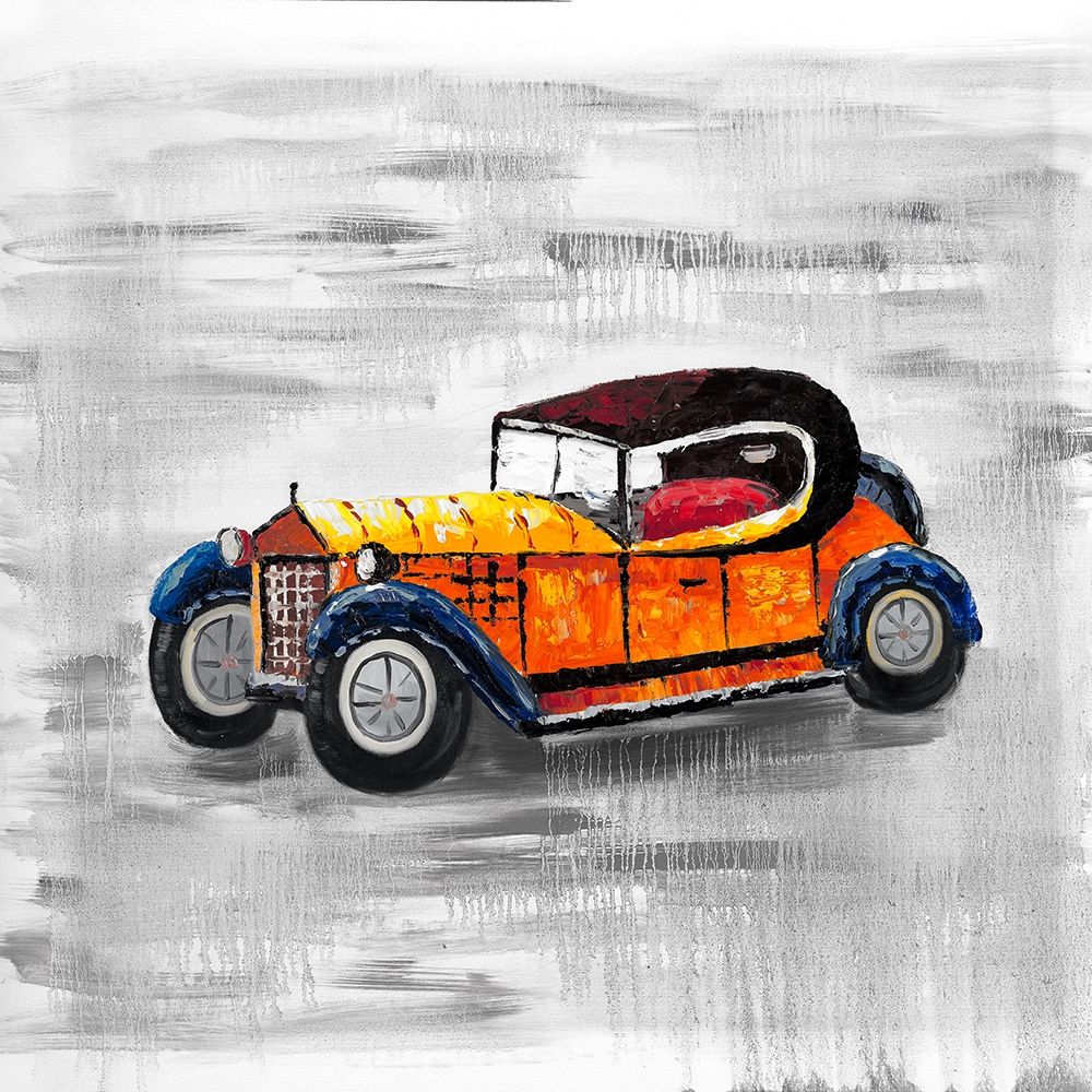 Yellow vintage car toy art print by Atelier B Art Studio for $57.95 CAD