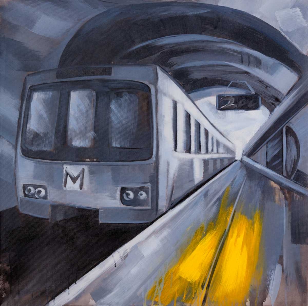 Subway in a Metro art print by Atelier B Art Studio for $57.95 CAD