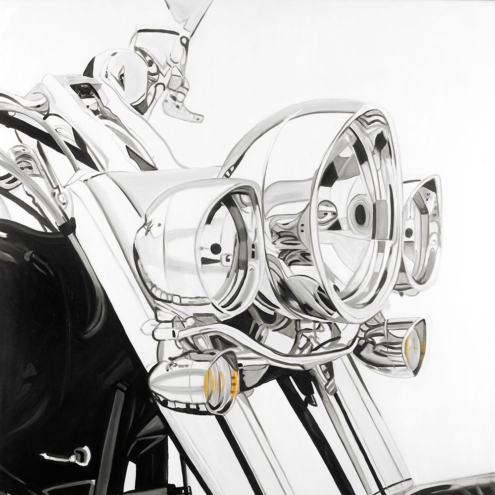 Motorcycle light art print by Atelier B Art Studio for $57.95 CAD