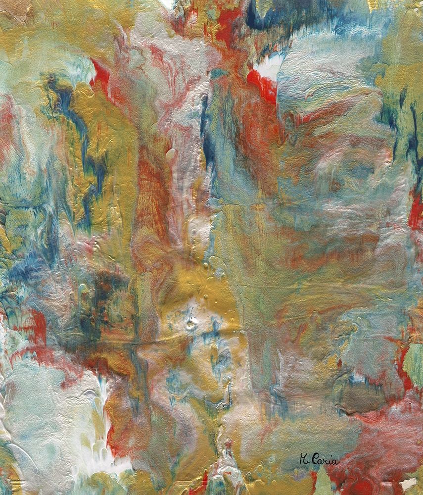 Abstract Multicoloured Marble art print by Maurizia Caria for $57.95 CAD