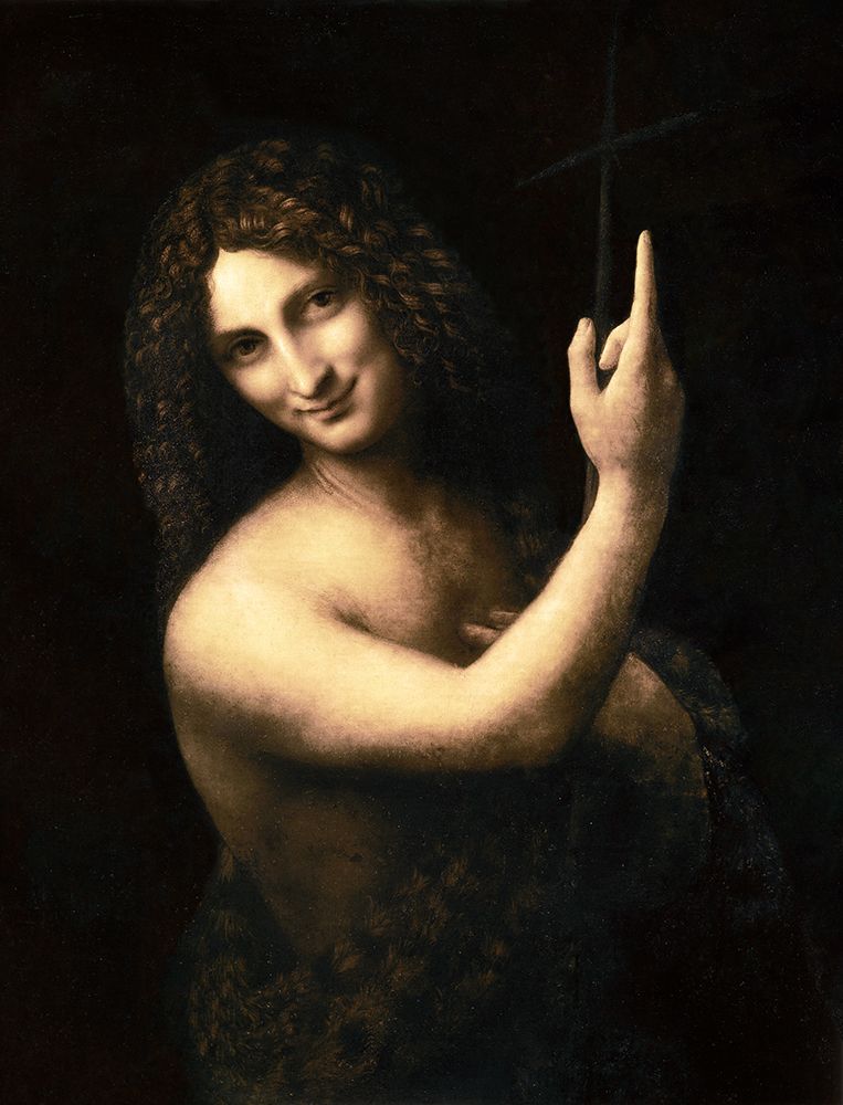 Saint John Baptist Portrait art print by Leonardo Da Vinci for $57.95 CAD