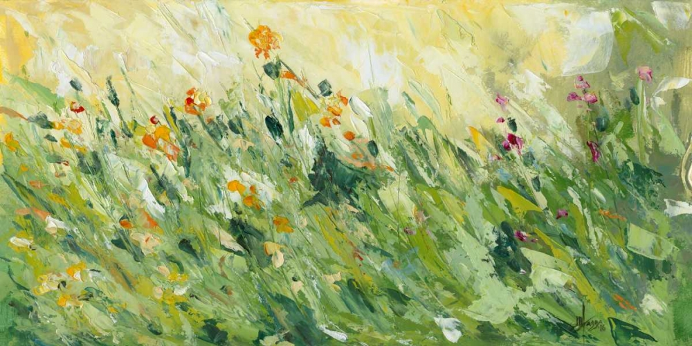 Flowering wind on the green Field II art print by Maria Nella Fadda for $57.95 CAD