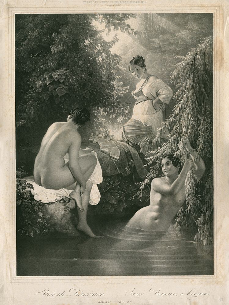 Bather Women in Black and White art print by anonymous for $57.95 CAD