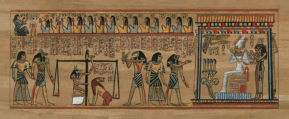 Egyptian Papyrus with Pharaoh art print by anonymous for $57.95 CAD