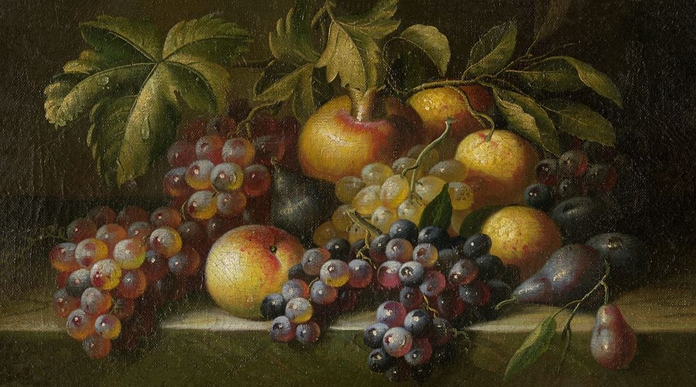 Still Life grapes peaches  art print by Archivio for $57.95 CAD