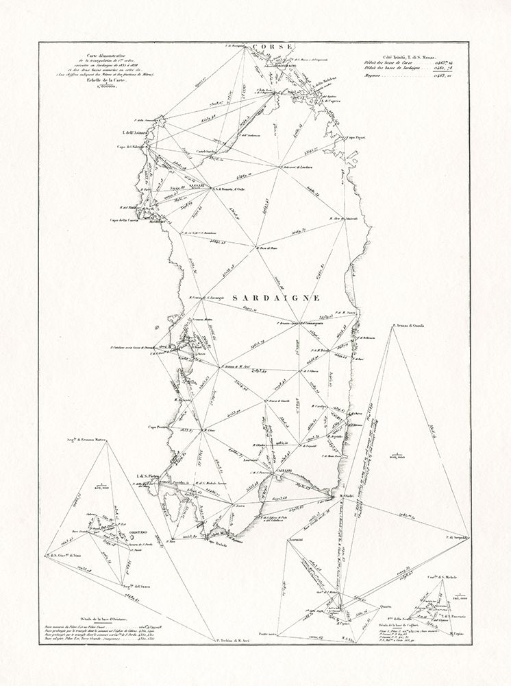 Navigation Map Sardinia Island Mediterranean art print by Archivio for $57.95 CAD