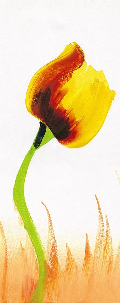 Yellow Red tulip flower floral art print by Archivio for $57.95 CAD