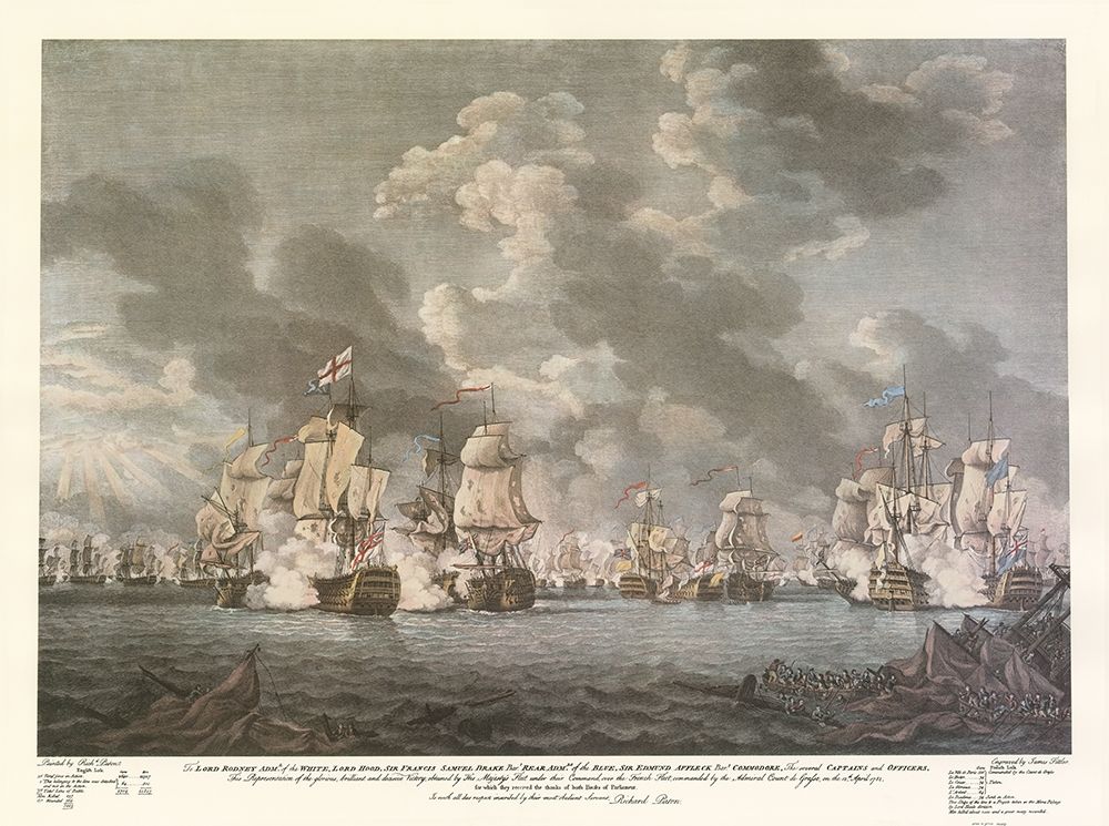 English Battleship Ancient Galleons Coastal  art print by Archivio for $57.95 CAD