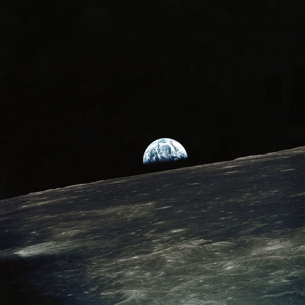 Earth from Moon Space Sky art print by NASA for $57.95 CAD