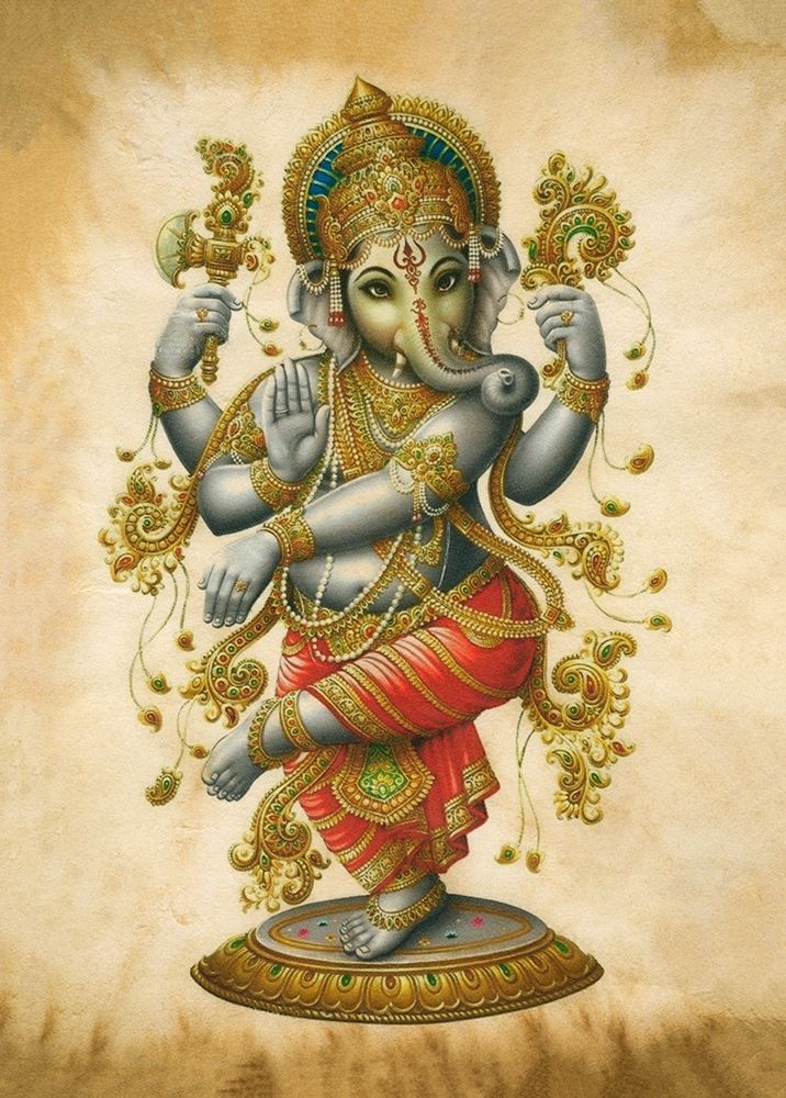 Ganesh Indian Elephant God art print by Anonymous for $57.95 CAD
