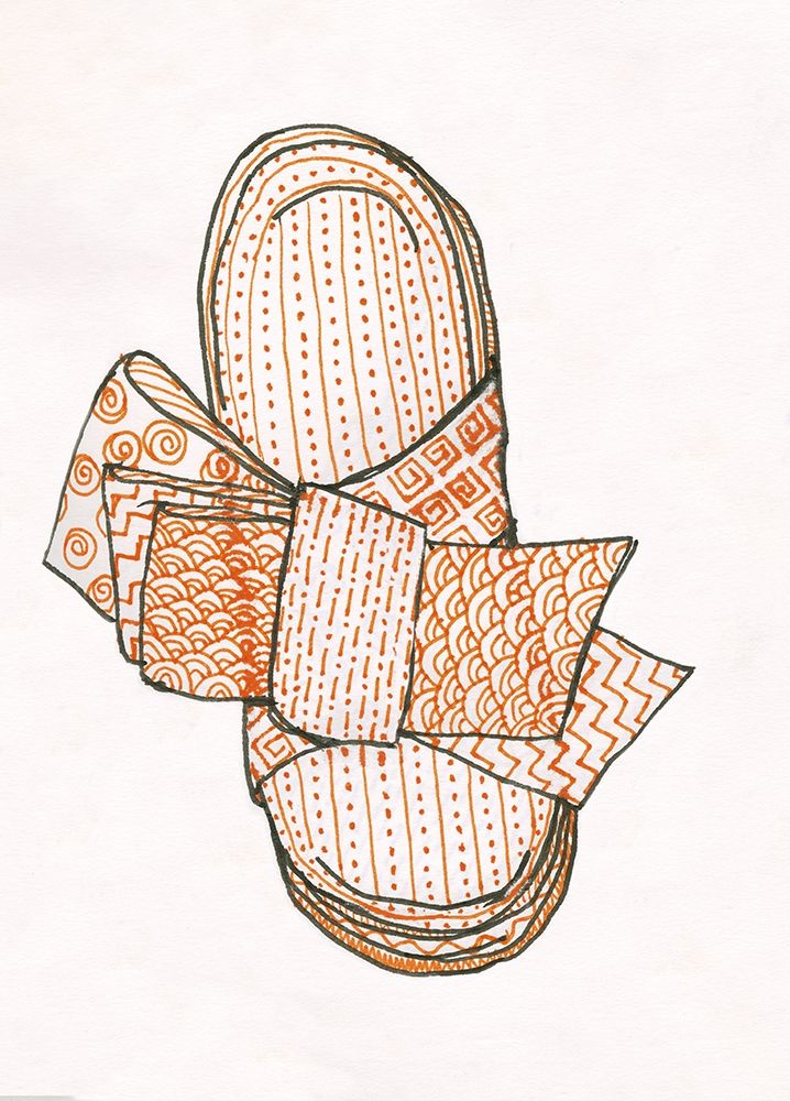 Orange Slippers with Bow art print by Alessia Meloni for $57.95 CAD