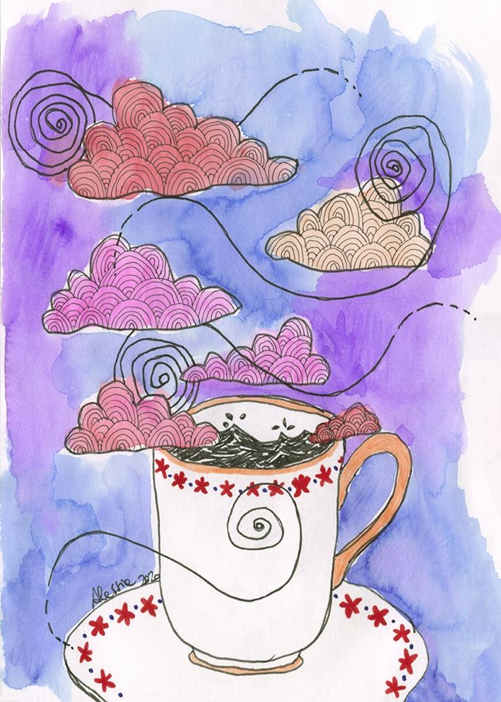 Clouds from a cup of coffee art print by Alessia Meloni for $57.95 CAD
