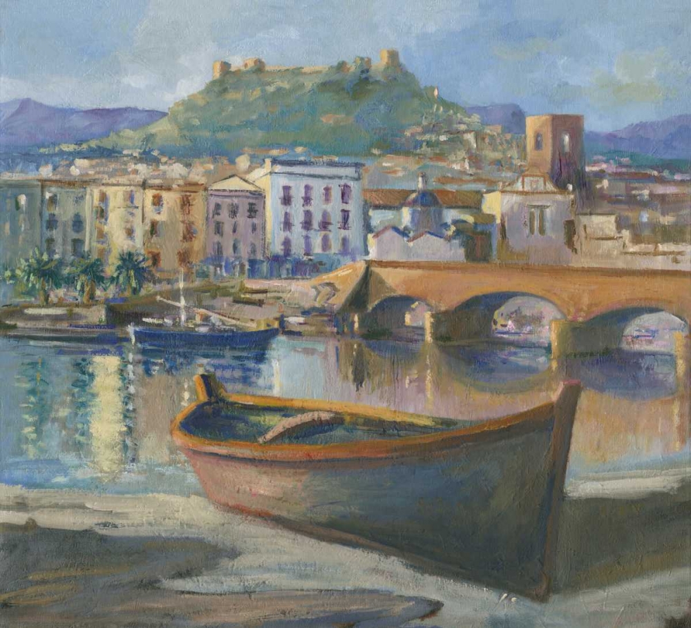 Boat on the river of Bosa sardinia art print by Gianfranco Zucca for $57.95 CAD