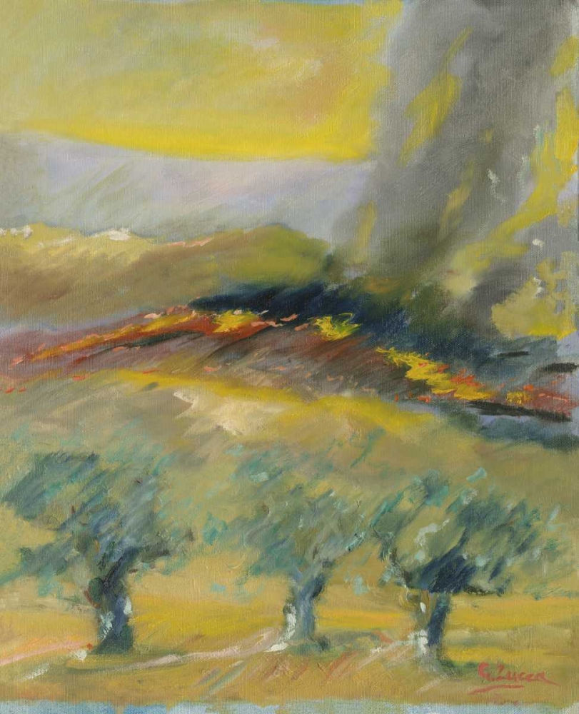 Fire in the olive grove country side art print by Gianfranco Zucca for $57.95 CAD
