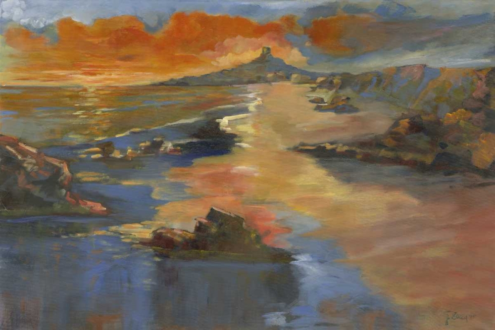Coastal landscape at sunset sardinia island art print by Gianfranco Zucca for $57.95 CAD