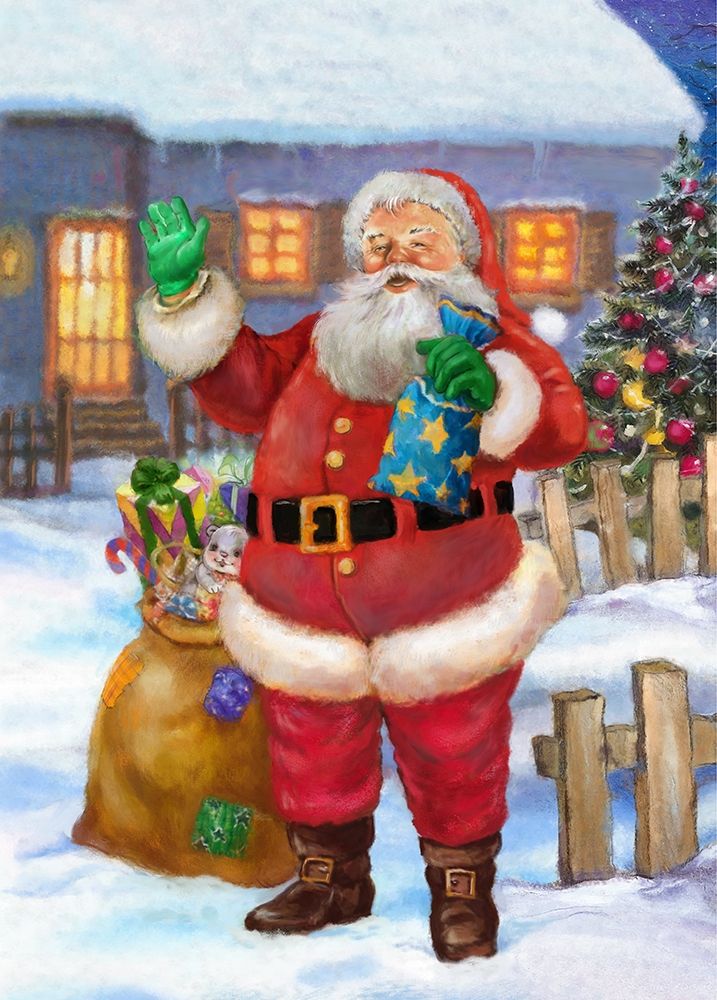 Santa Is Coming To Town art print by Patrick Hoenderkamp for $57.95 CAD