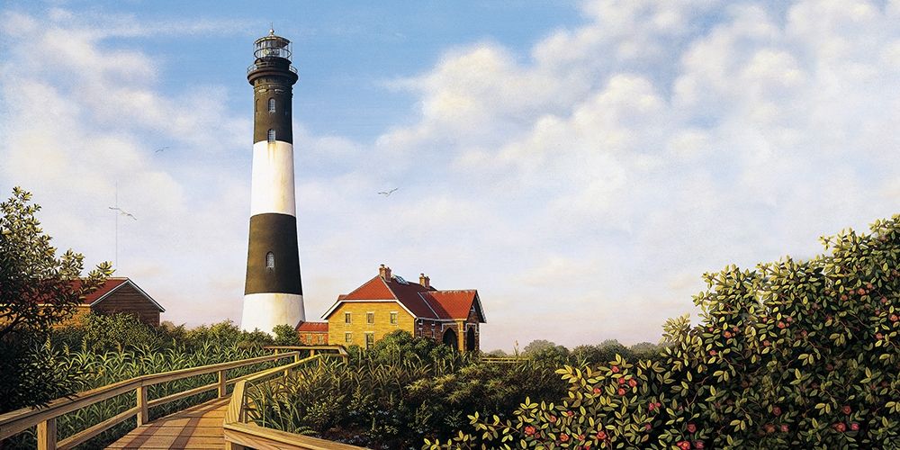 West Channel Lighthouse art print by Daniel Pollera for $57.95 CAD