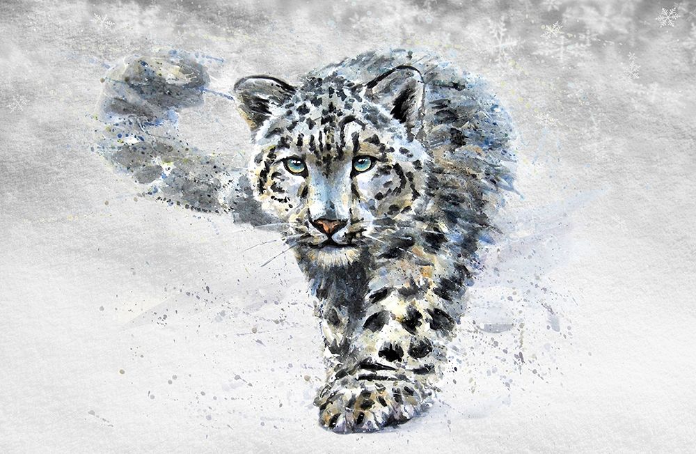 Snow Leopard art print by K. Kalinin for $57.95 CAD