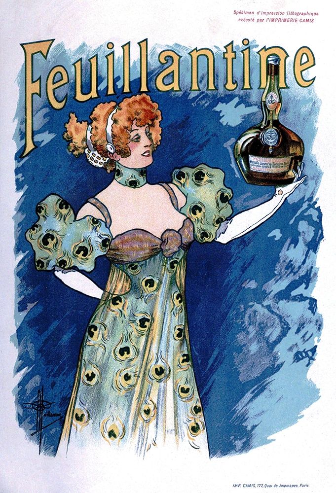 Feuillantine 1896 art print by Albert Guillaume for $57.95 CAD