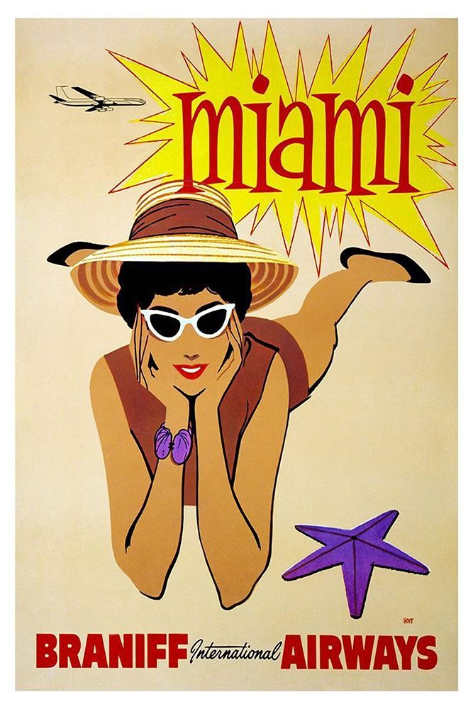 Miami art print by Hoyt for $57.95 CAD