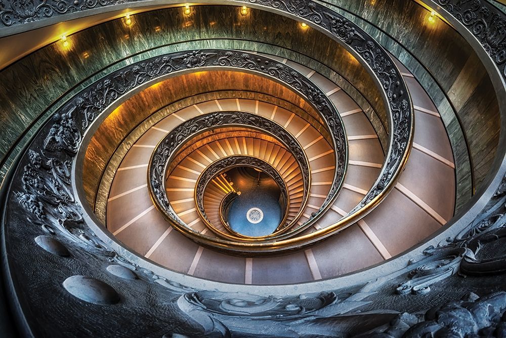The Vatican Staircase art print by Sung Choi for $57.95 CAD