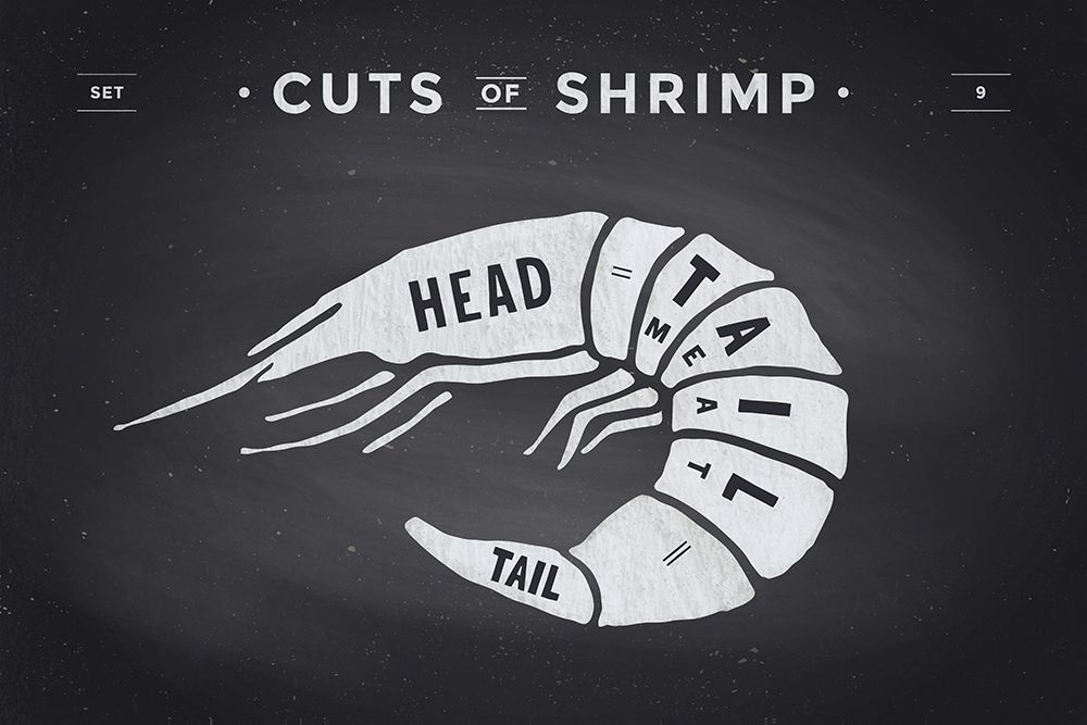 Cuts of Shrimp  art print by Foxys Graphics for $57.95 CAD