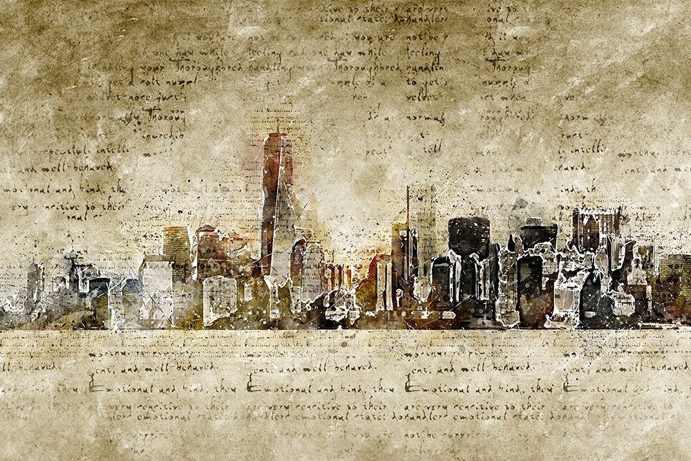  New York Abstract art print by M. Kuelbel for $57.95 CAD