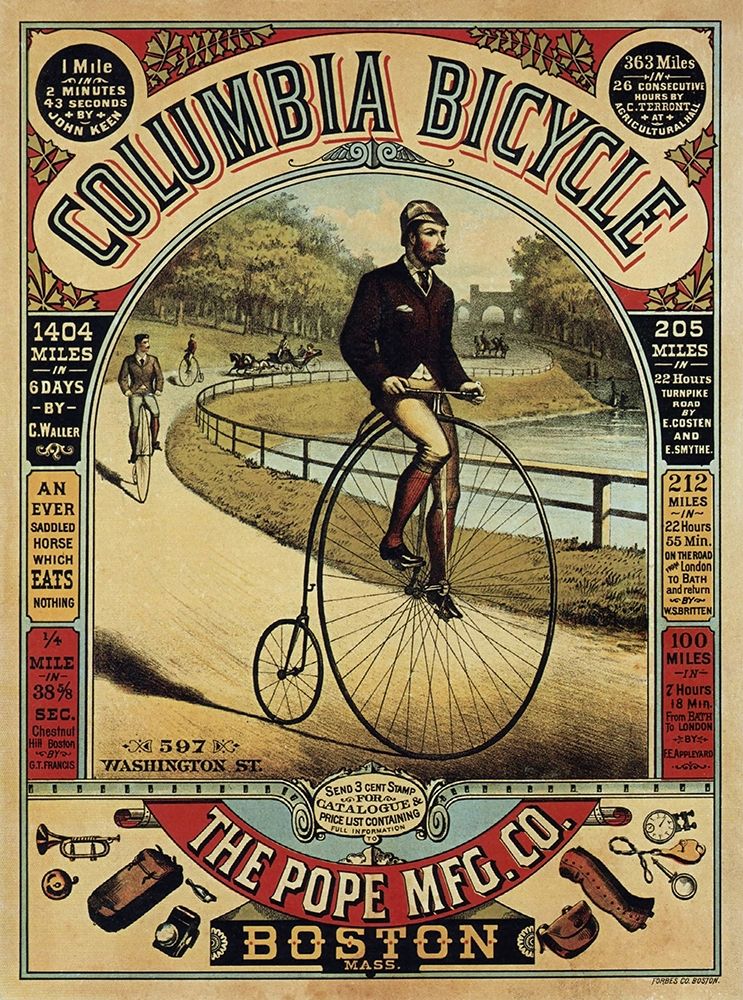 Columbia Bicycle art print by Anon for $57.95 CAD