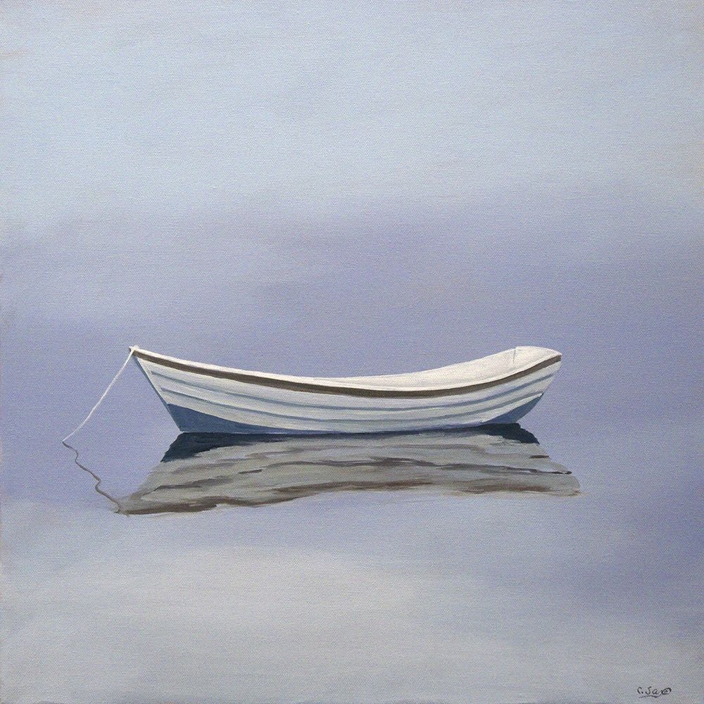 Moored Rowboat art print by Carol Saxe for $57.95 CAD