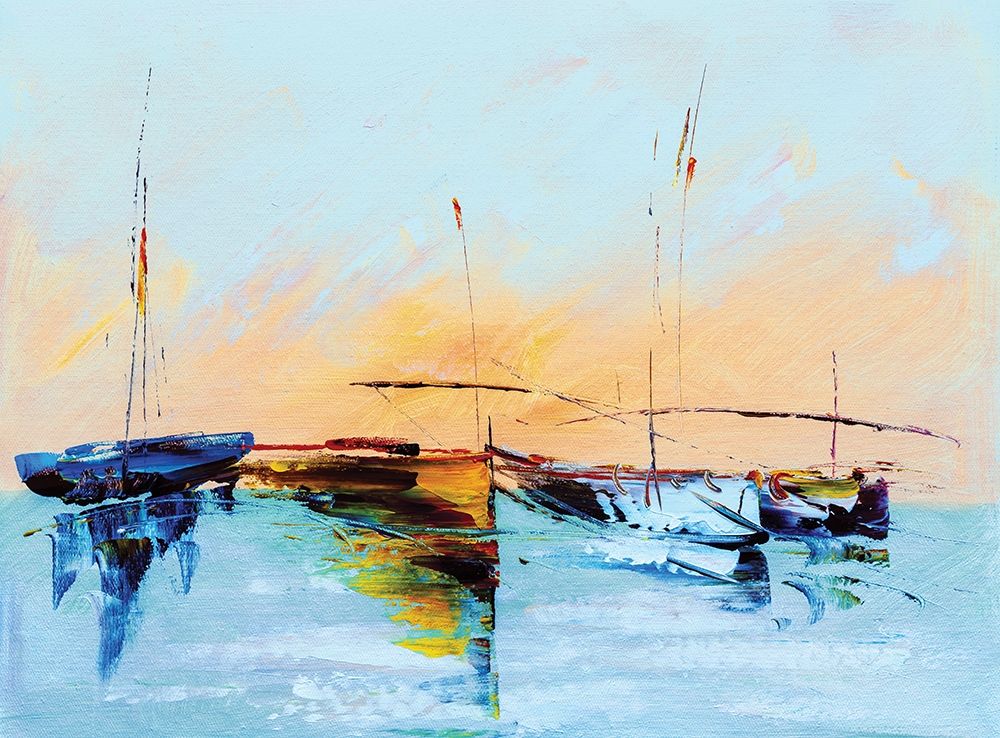 Sailboat Abstract art print by Yung Chao Chen for $57.95 CAD