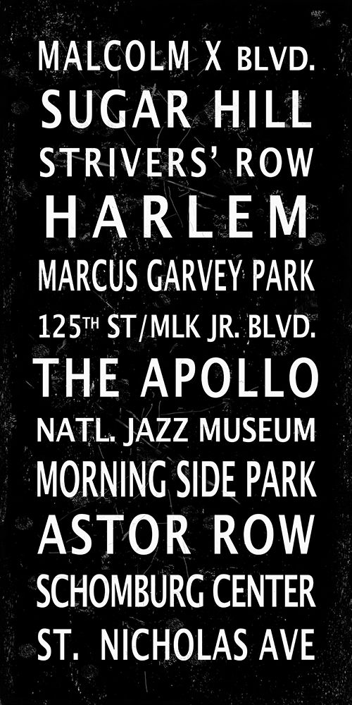 Harlem Signage 2 art print by Anonymous for $57.95 CAD