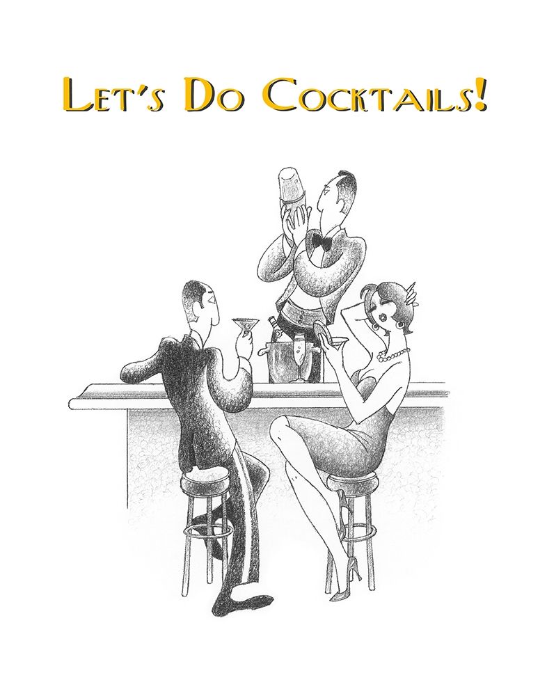 Lets Do Cocktails! art print by Roger Vilar for $57.95 CAD