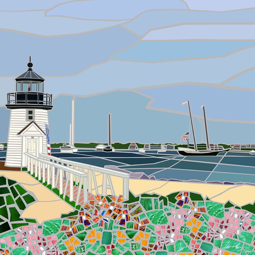 Nantucket Lighthouse art print by Jonathan Mandell for $57.95 CAD