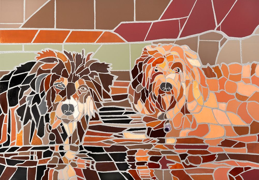 Two Dogs in Water art print by Jonathan Mandell for $57.95 CAD